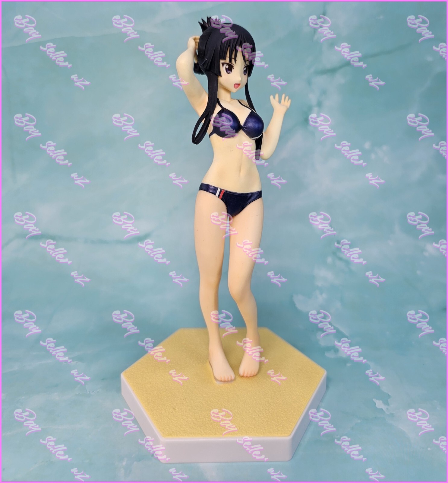 Mio Akiyama Beach Queens 1/10 Scale PVC Figure Bikini Swimsuit Wave Band K-On