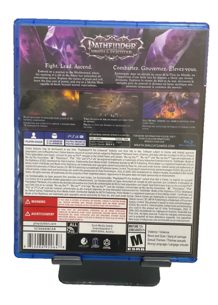 Pathfinder Wrath Of The Righteous – Limited Edition CIB Stickers Included RARE