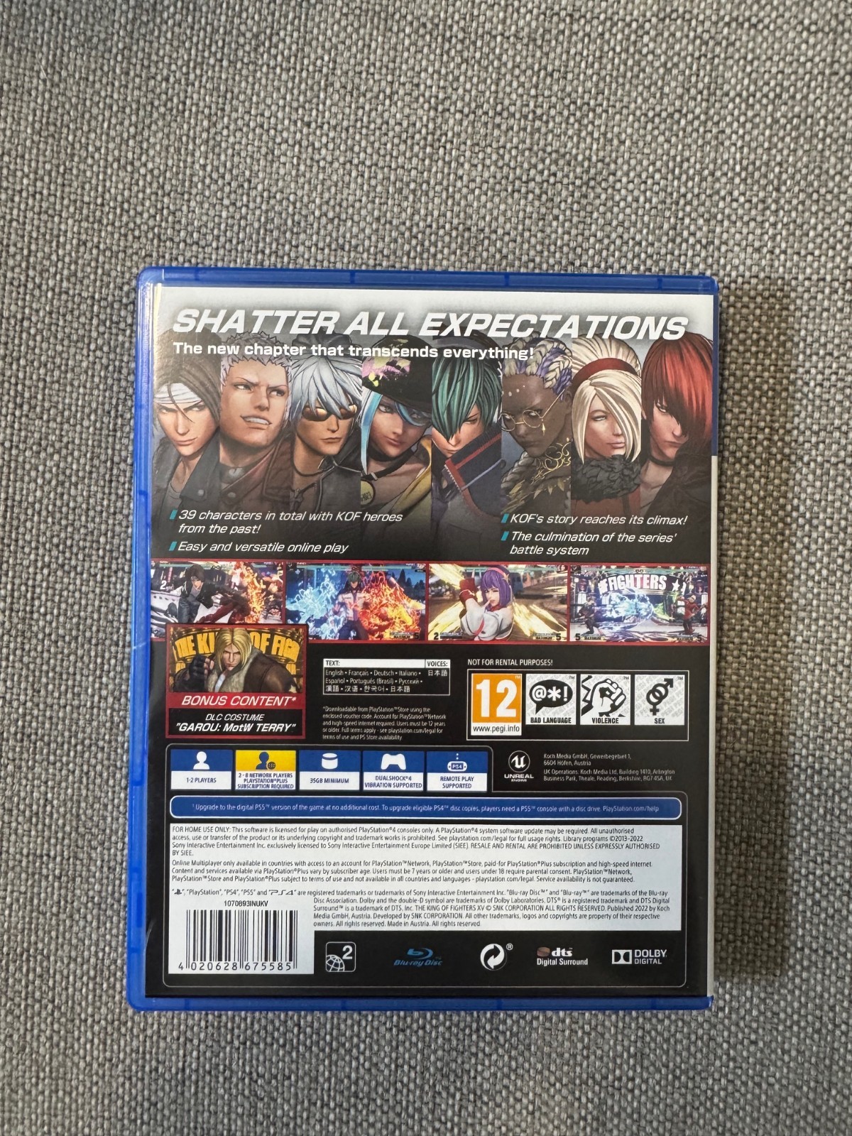 ps4 The King Of Fighters XV Day One Edition Game KOF 15 REGION FREE
