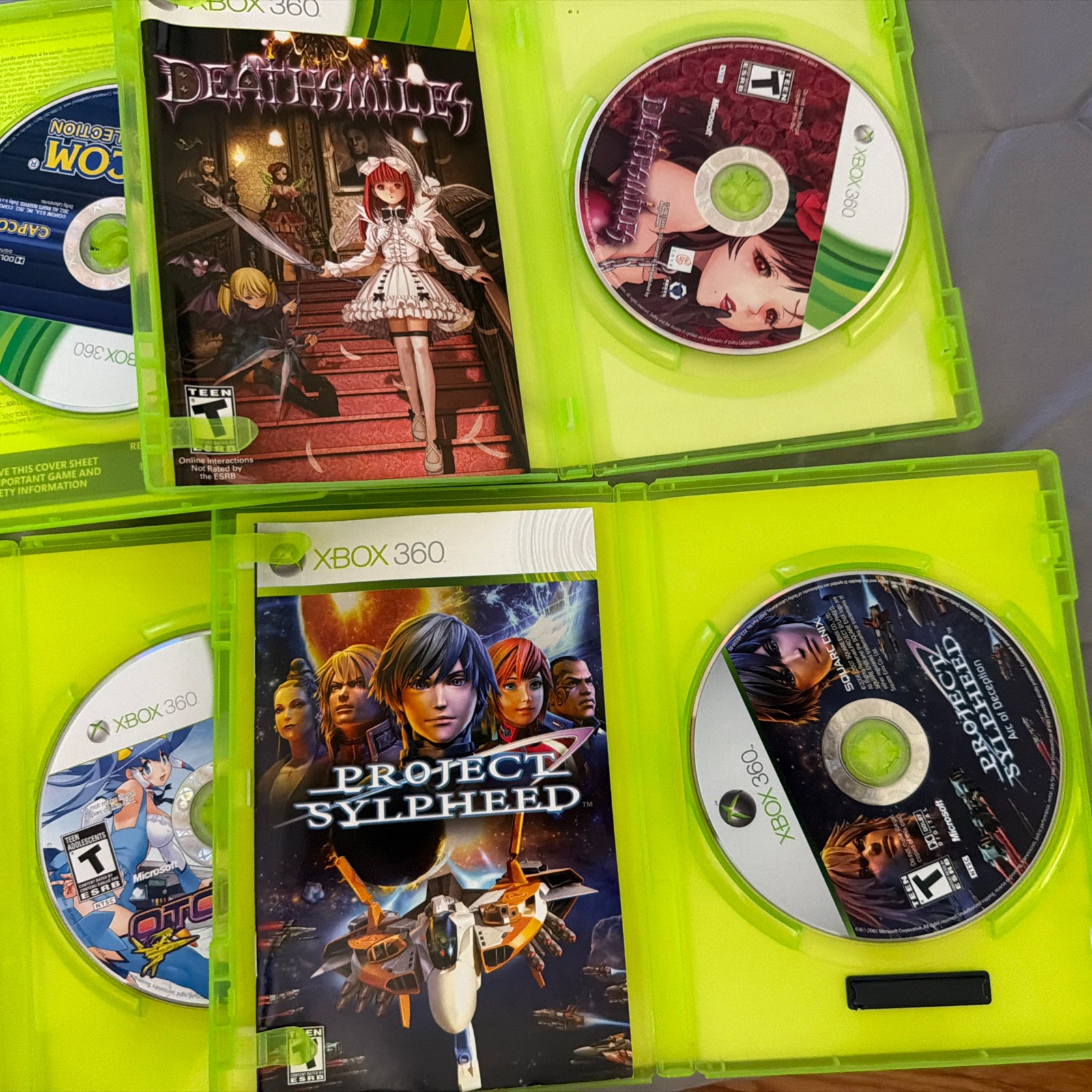 Xbox 360 Shmup Lot 6 Games Raiden Fighters Aces Deathsmiles Capcom Shoot’em up