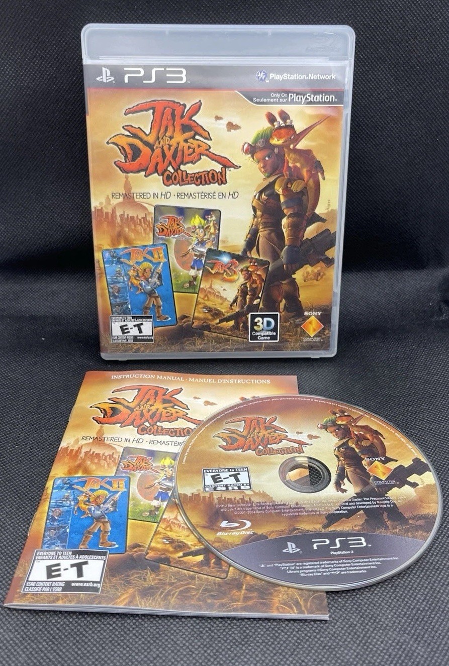 2012 Jak and Daxter HD Collection PS3 Sony PlayStation 3 CIB Complete