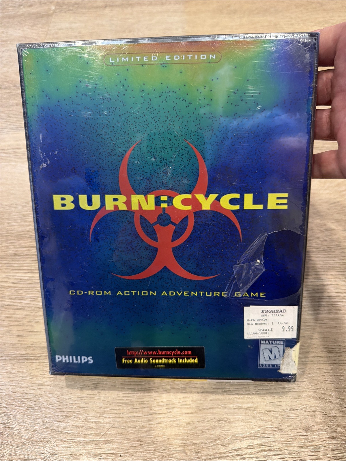 Burn Cycle Limited Edition w/ Soundtrack CD Big Box PC NOS Sealed