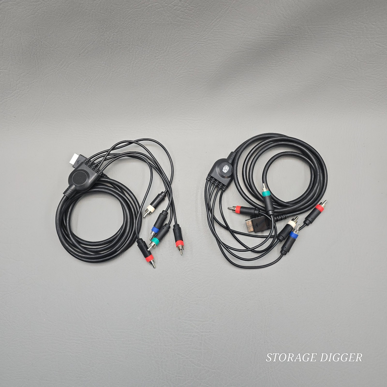 Set of 2 Multi Component Cable Microsoft Xbox 360 Nintendo Wii Sony PS2/PS3