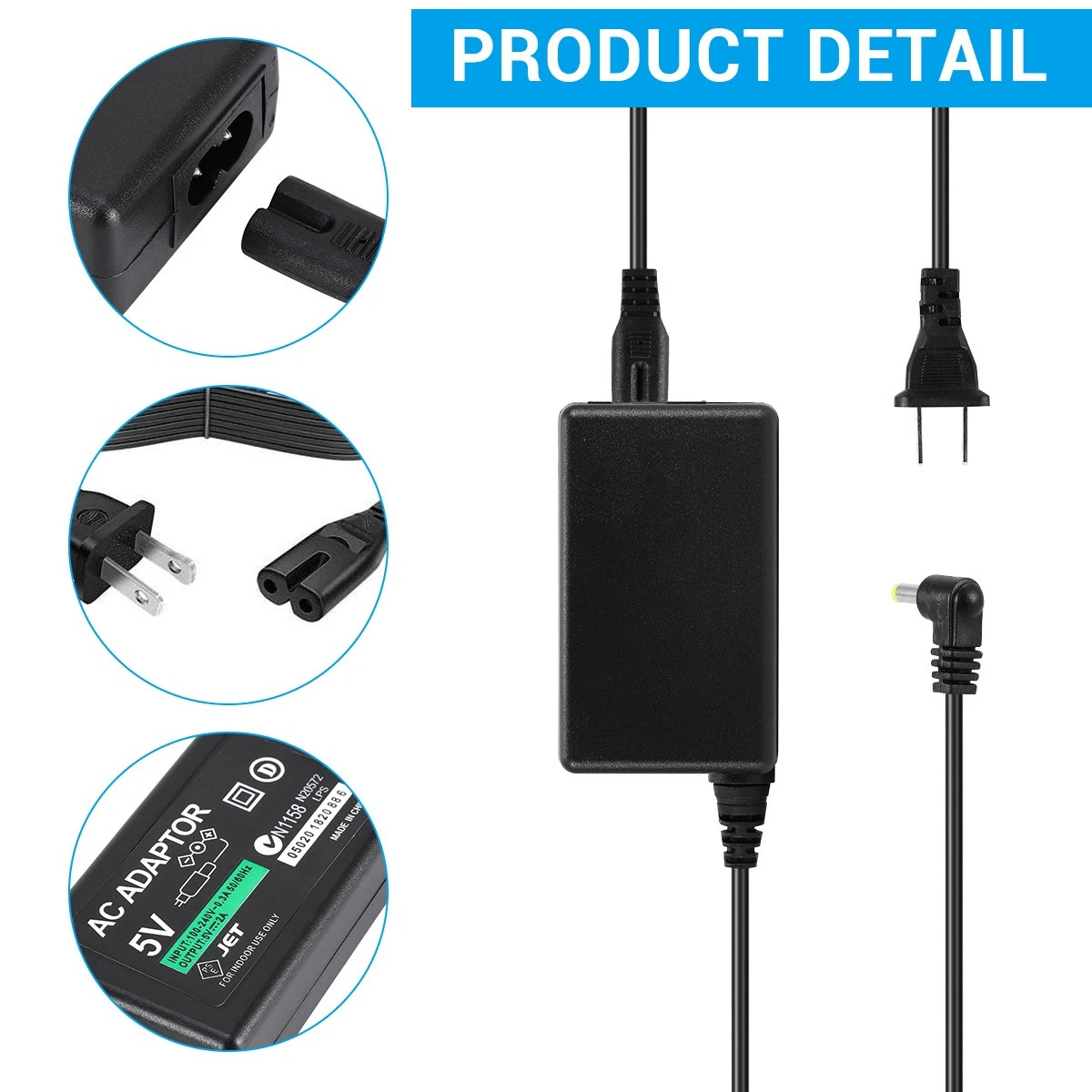 AC Adapter Home Wall Charger Power Supply For SONY PSP 1000 2000 3000 Slim Lite