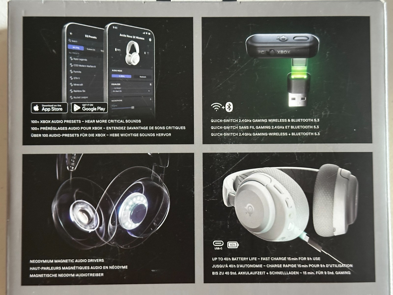 SteelSeries Arctis Nova 3X Wireless Multi-Platform Gaming Headset (White)