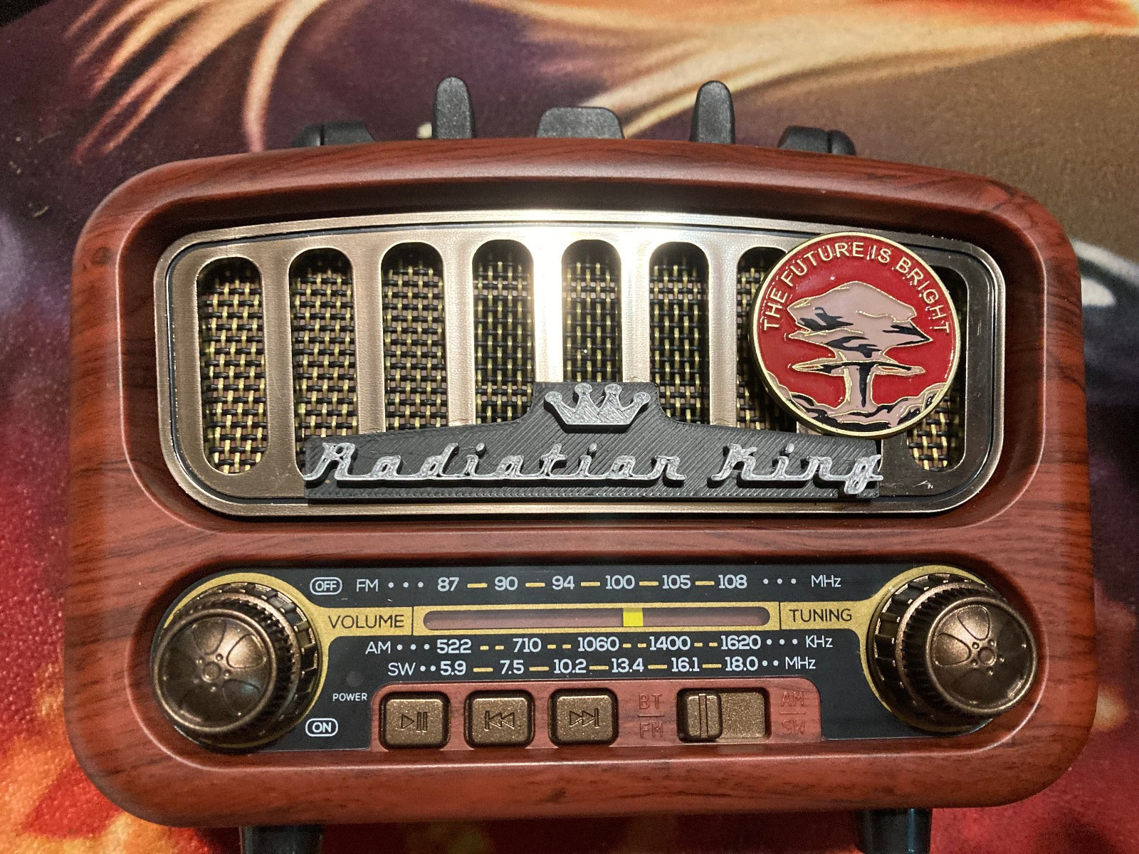 Fallout Radiation King Nuka cola TableTop radio real working fan art 4 cos play