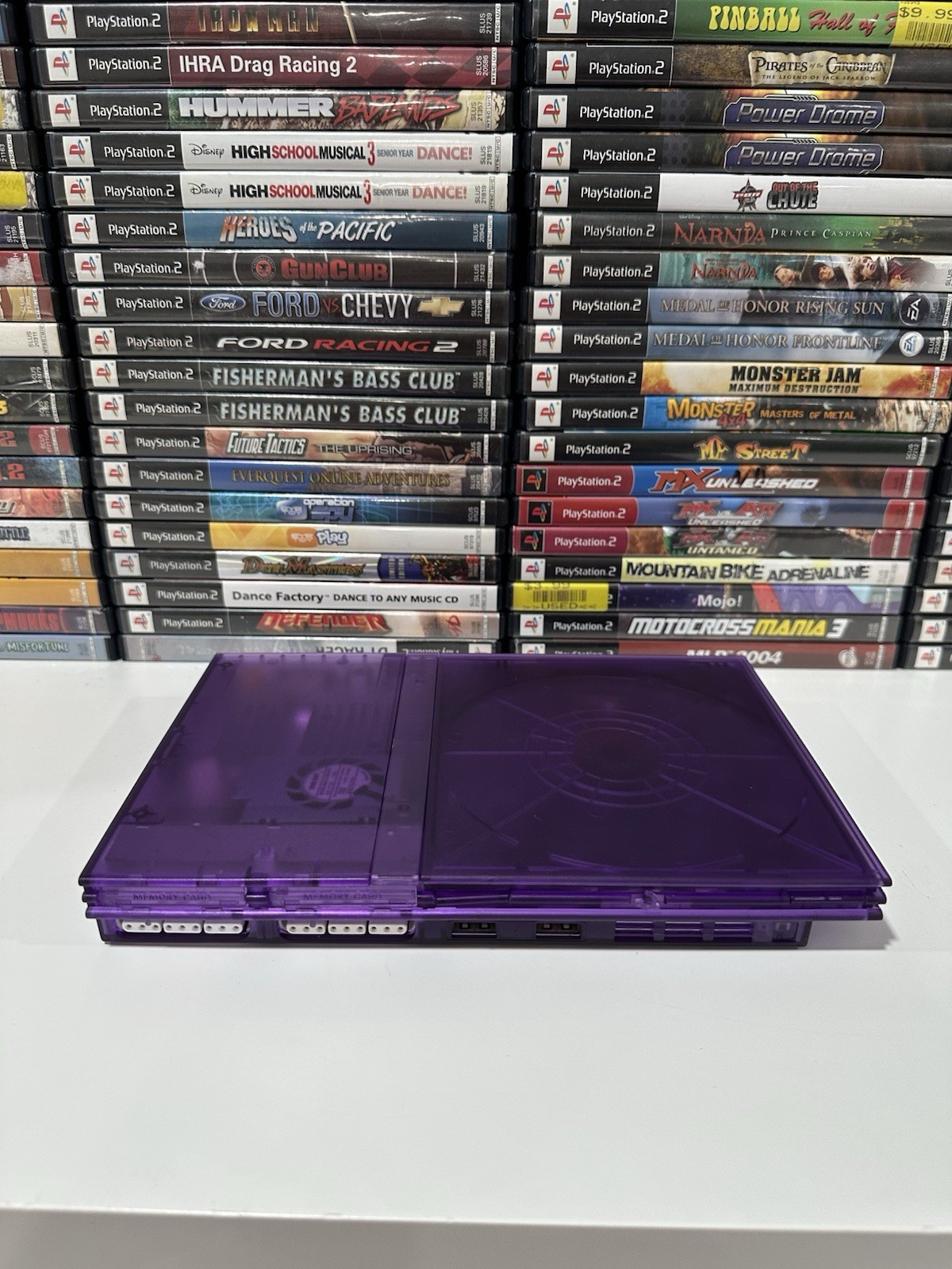 Sony PlayStation 2 PS2 Slim ATOMIC PURPLE Console Bundle –Controller / Cables