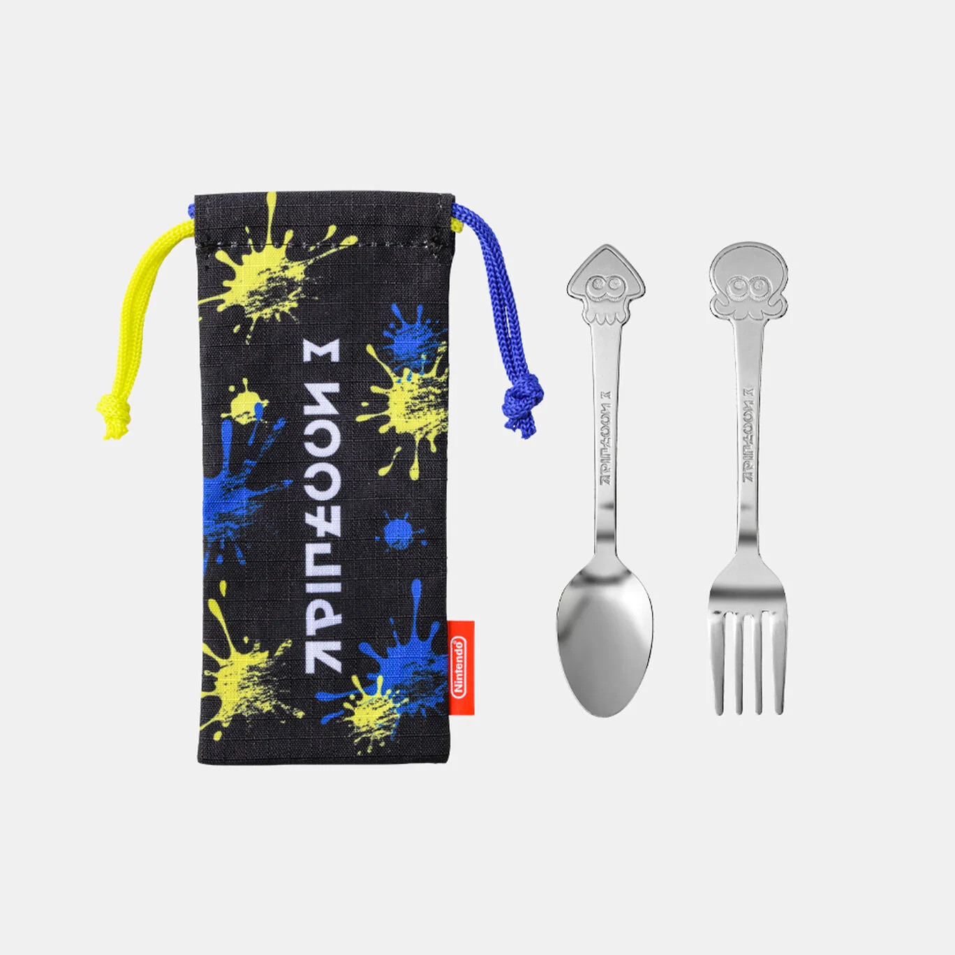 Nintendo Splatoon 3 Cutlery Set Spoon Fork w/ Pouch 5.9in Japan