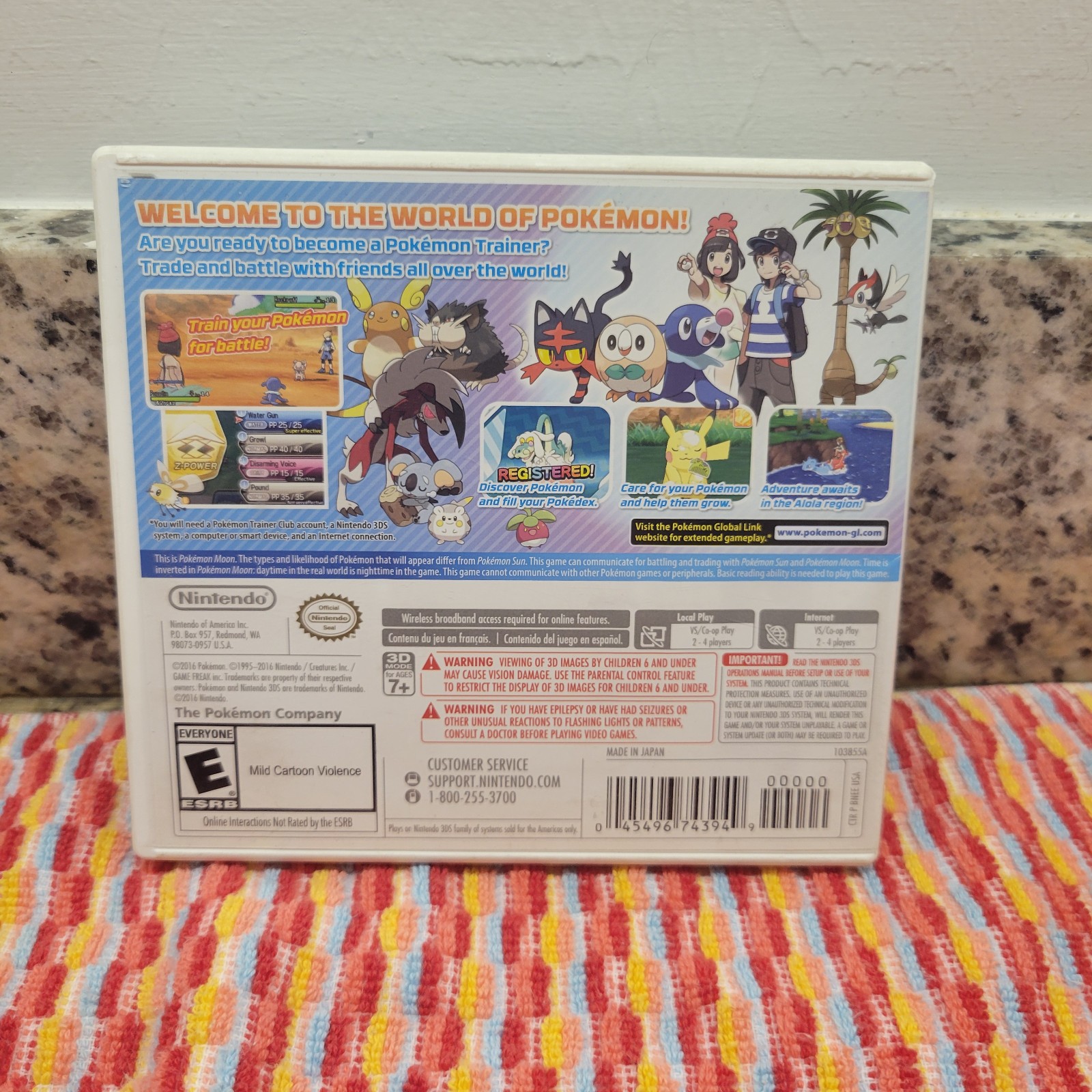Pokémon Moon (Nintendo 3DS, 2016) CIB Complete in Box!