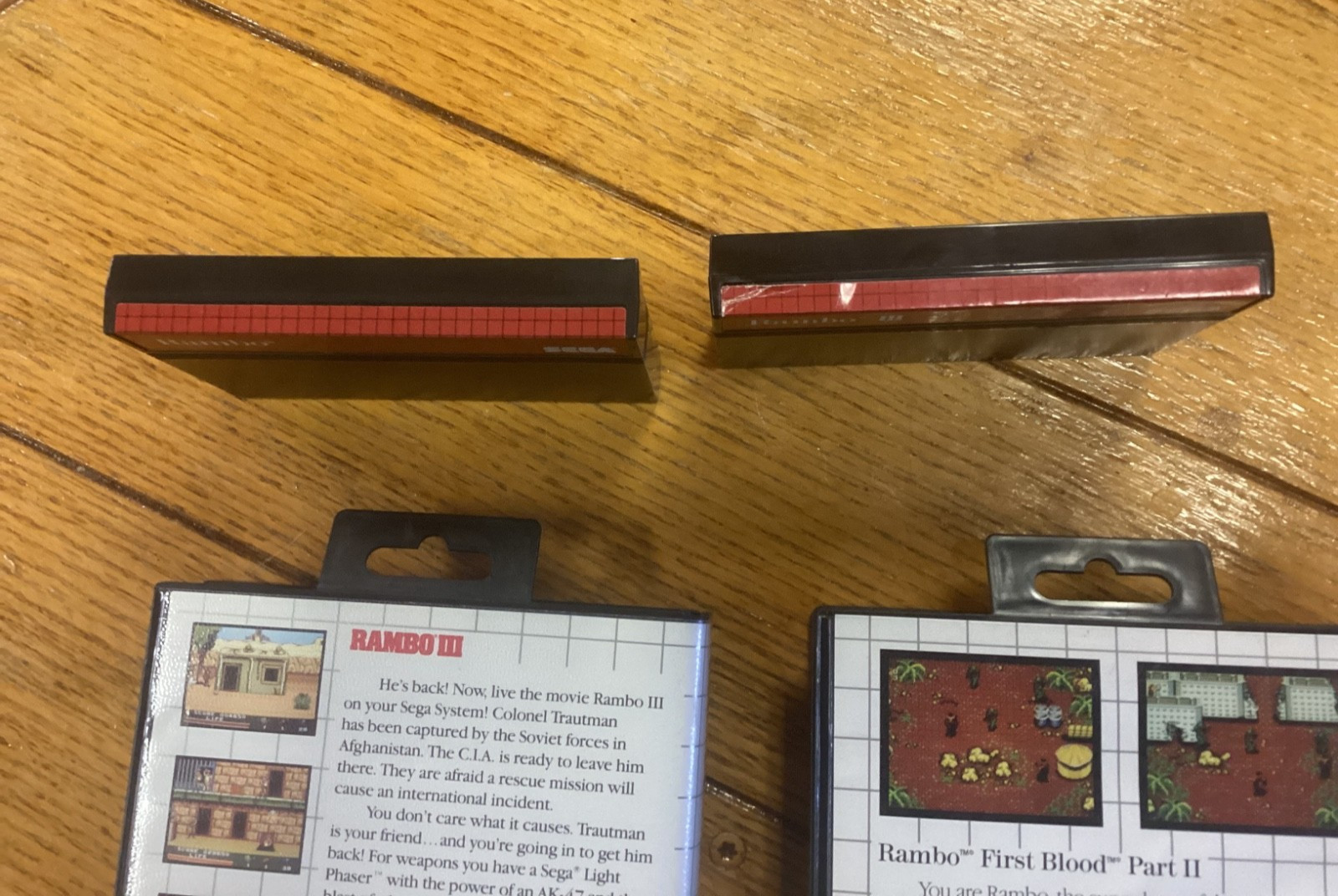 Sega Master System Game Lot Rambo 1st pt 2 Blood Rambo 3 Tested Careful Shipping