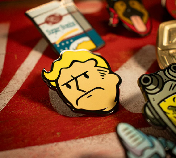 Official Fallout Mystery Pin Badge Collect all 12