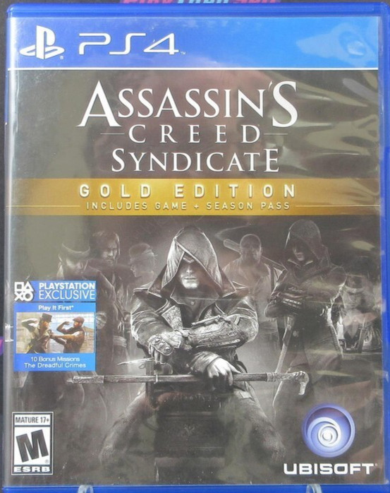 Assassin’s Creed Syndicate PS4 PlayStation 4 Gold Edition – Case and Disc Tested