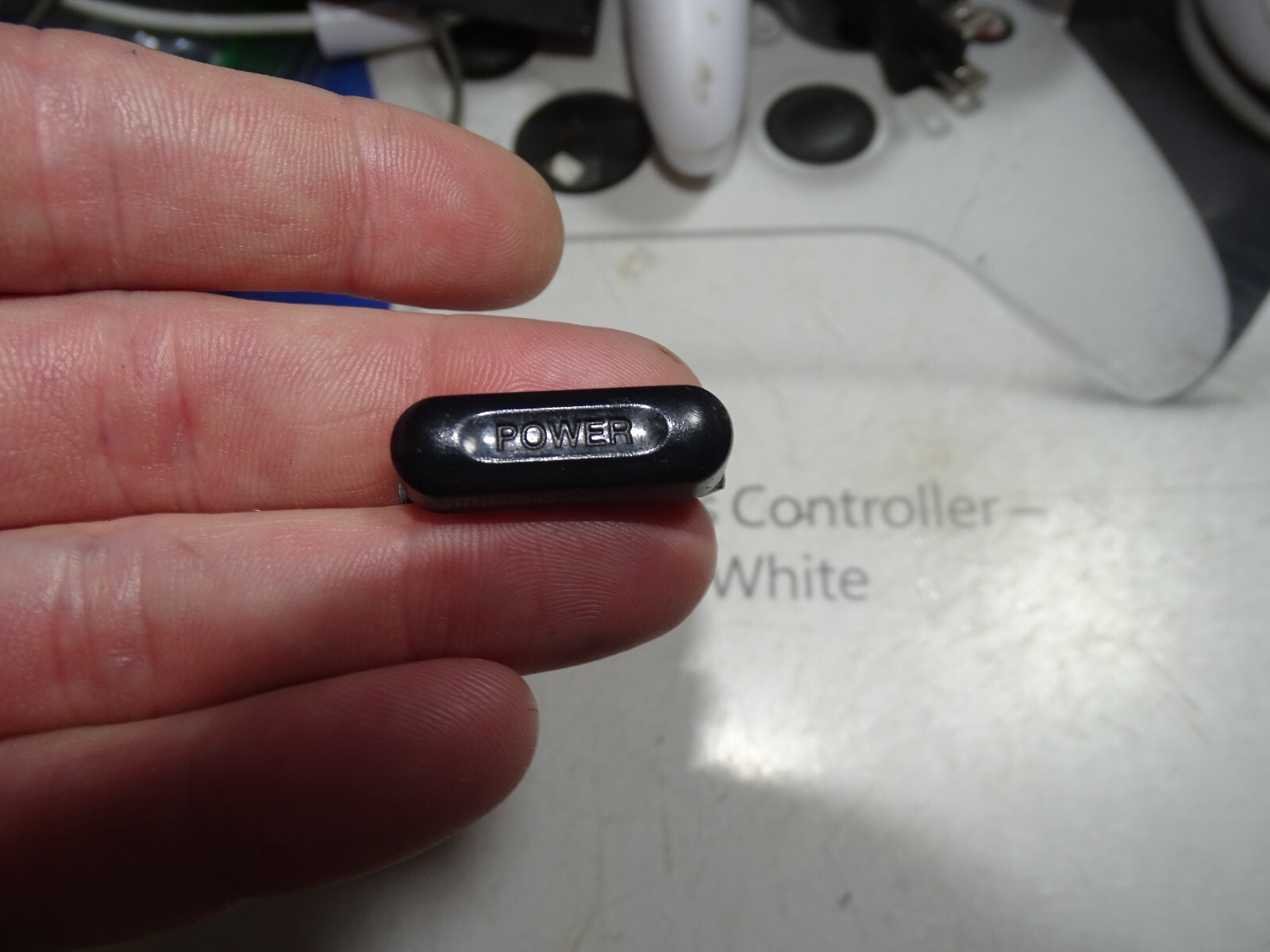 Sega Genesis 1631 Top Black Power & Reset Button w/LED Cover ONLY-Just OK-READ