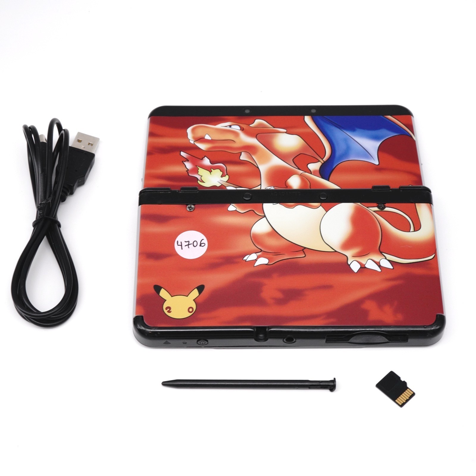 Nintendo New 3DS Pokemon 20th Anniversary Edition Charizard Plates (USA Seller)