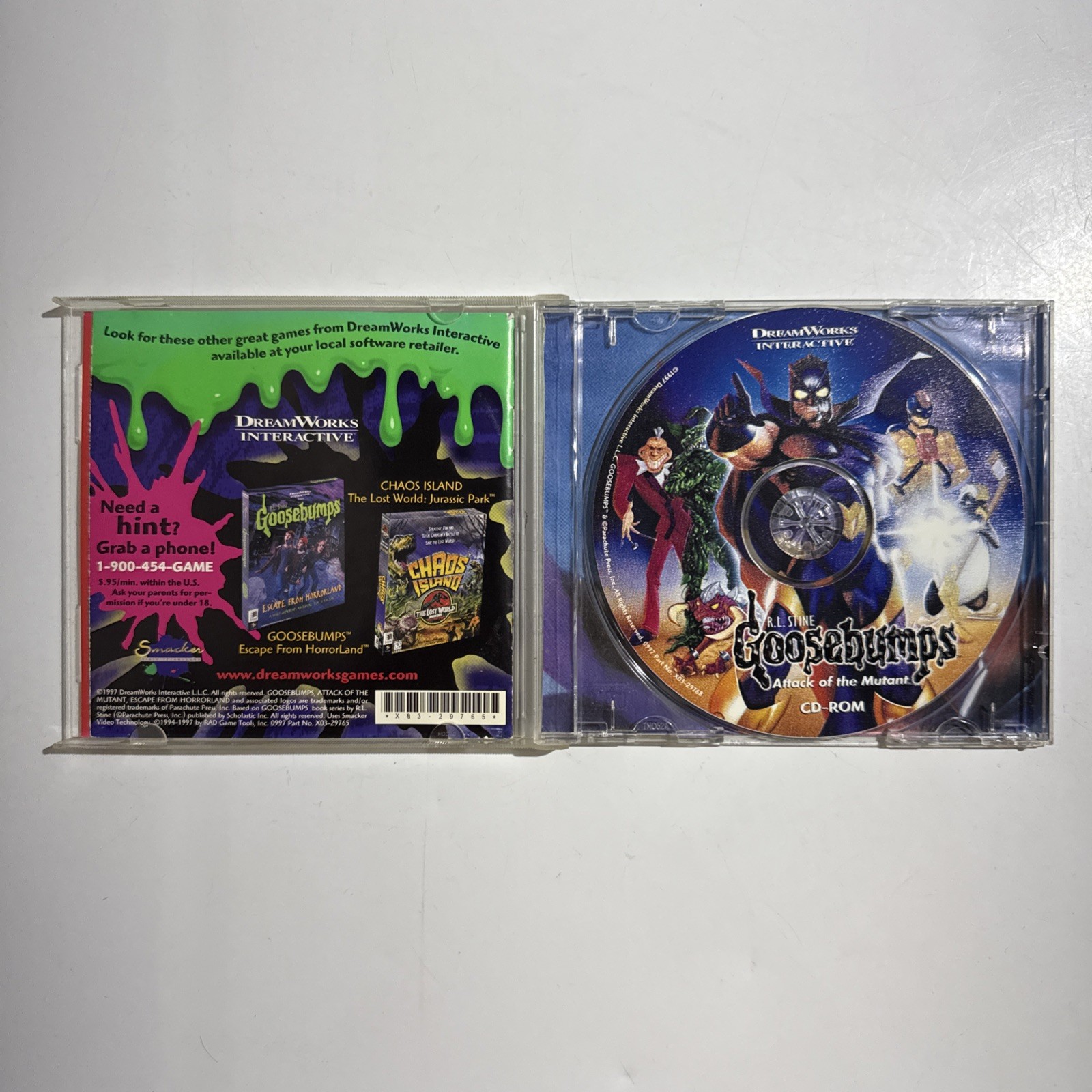 RL Stine Goosebumps Attack Of The Mutant PC CD-ROM Windows 95 1997 Game Tested