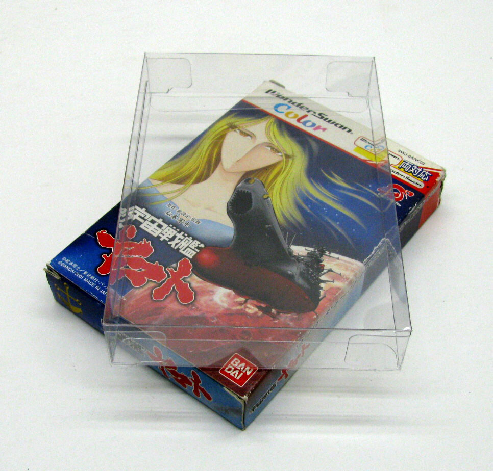 1x BANDAI WONDERSWAN COLOR CIB GAME – CLEAR PLASTIC PROTECTIVE BOX PROTECTOR