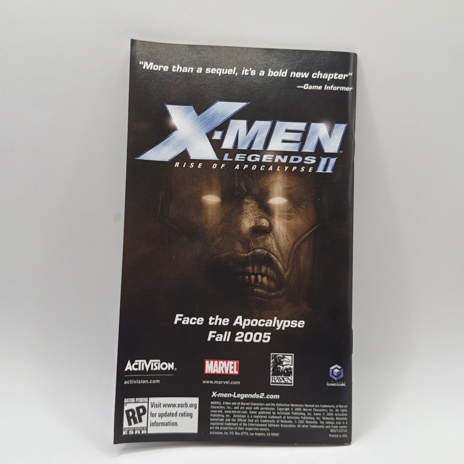 X-Men Legends (Nintendo GameCube, 2004) Tested And Working W/ Manual