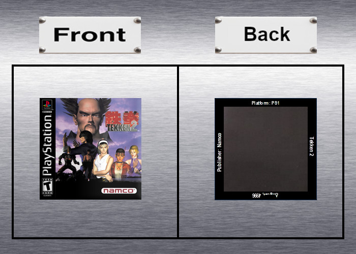 Tekken 1, 2, 3 Video Game Box Art *PS1* High Quality Magnet / Set