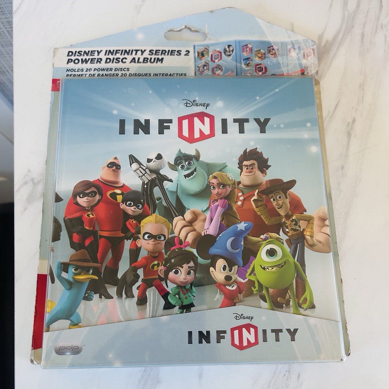 2 Disney Infinity Power Disc Album Holds 20 Wave 1 Power Discs PDP Gaming NEW