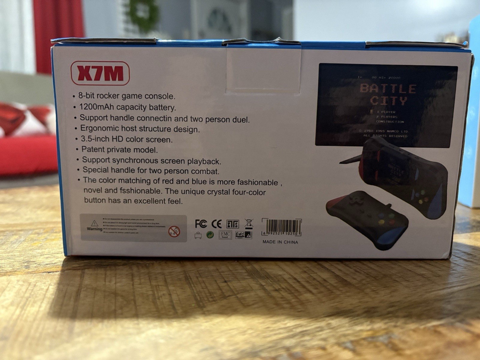 WOW X7M 500 in 1 3.5in Handheld System Red/Blue/Black HDMI Out 720p