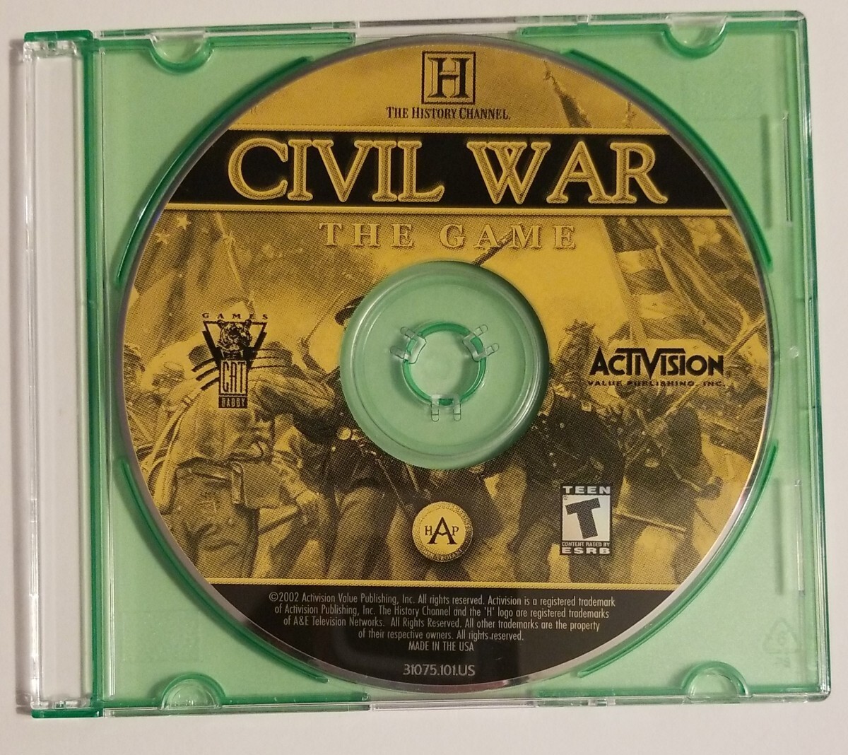 History Channel Civil War The Game ( PC, 2002) Windows XP, ME, 98 Replacement