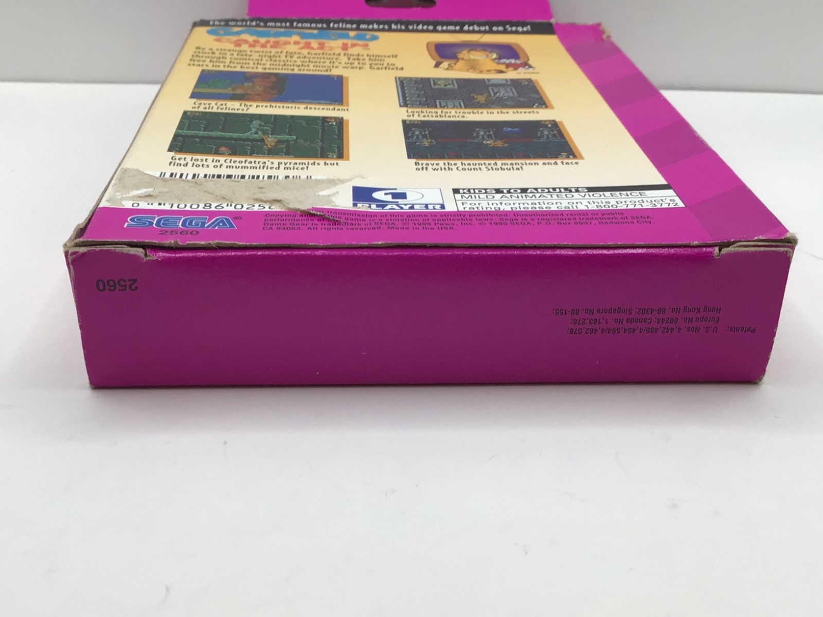 Garfield Caught in the Act Sega Game Gear Complete W/ HTF Comic Manual CIB Wear