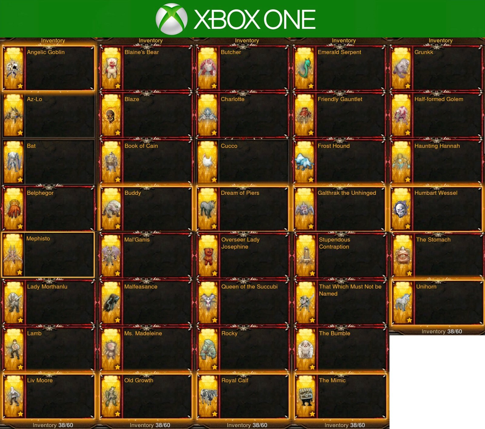Diablo 3 Xbox One Softcore | All Cosmetics Pets | Choose One Updated!