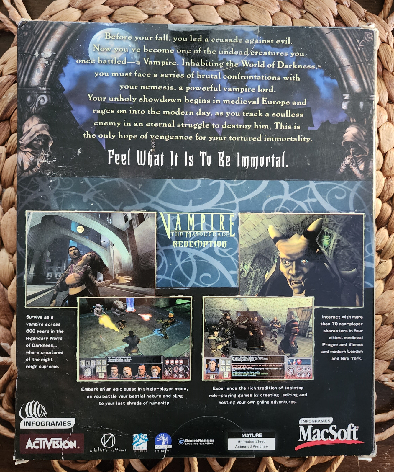 Vampire The Masquerade Redemption, 2000, Big Box, New & Factory Sealed As Shown