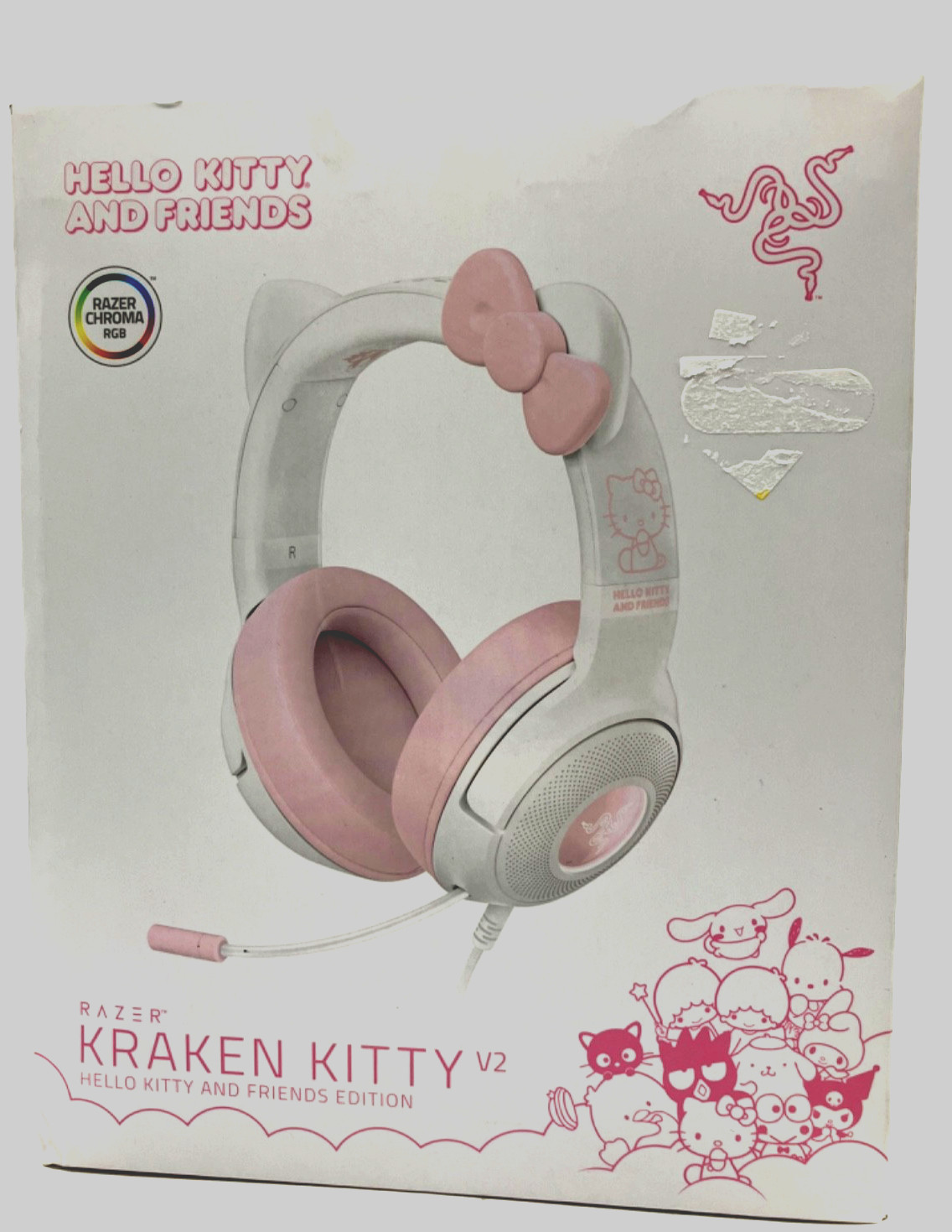Razer Kraken Kitty V2 Wired USB A Gaming Headset Hello Kitty RZ04-04730500-R3M1