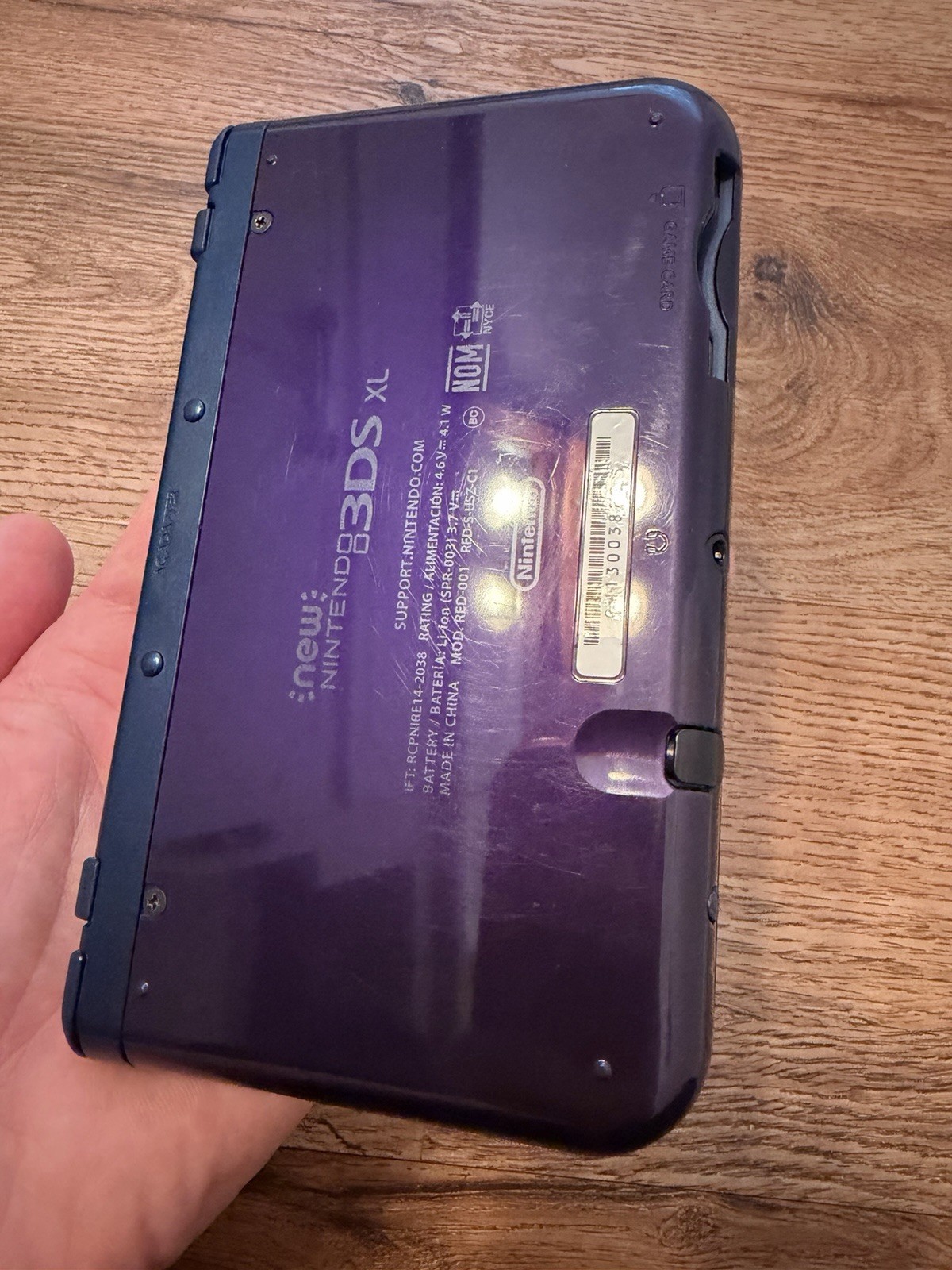 Nintendo New 3DS XL Galaxy Edition Handheld Console System – Purple w/charger