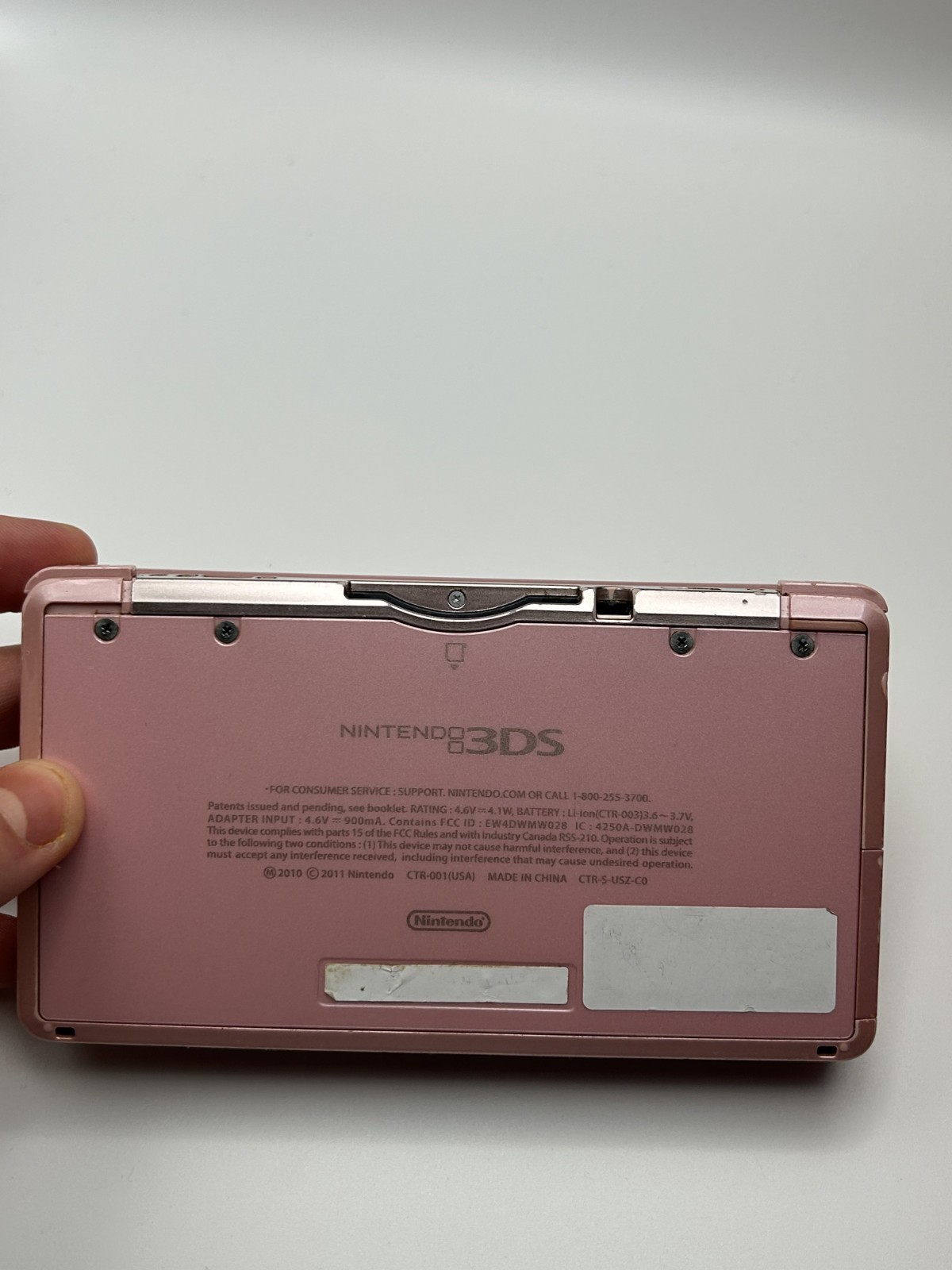 Nintendo 3DS Pink Handheld System Bundle w Charger + 2 Games / US Seller / Used