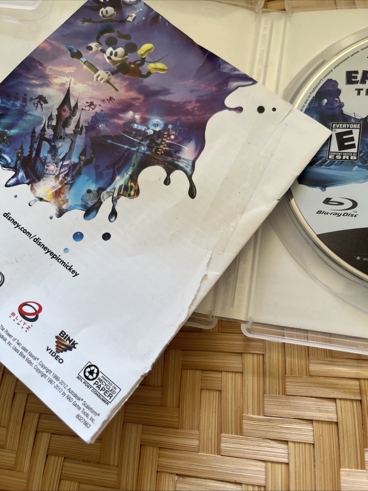 Disney Epic Mickey 2 The Power of Two Sony PlayStation 3 PS3 Complete w/Manual