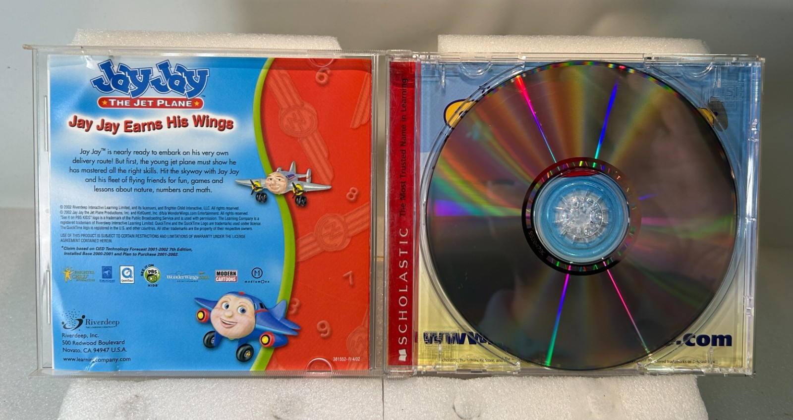 Jay Jay The Jet Plane Earns His Wings (PC, 2002) CIB W/ Case & Manual, Tested