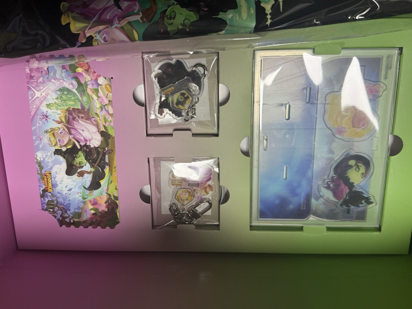 Wicked X Cookie Run Kingdom Acrylic Stand Keyring Bag Korea Official Event MD