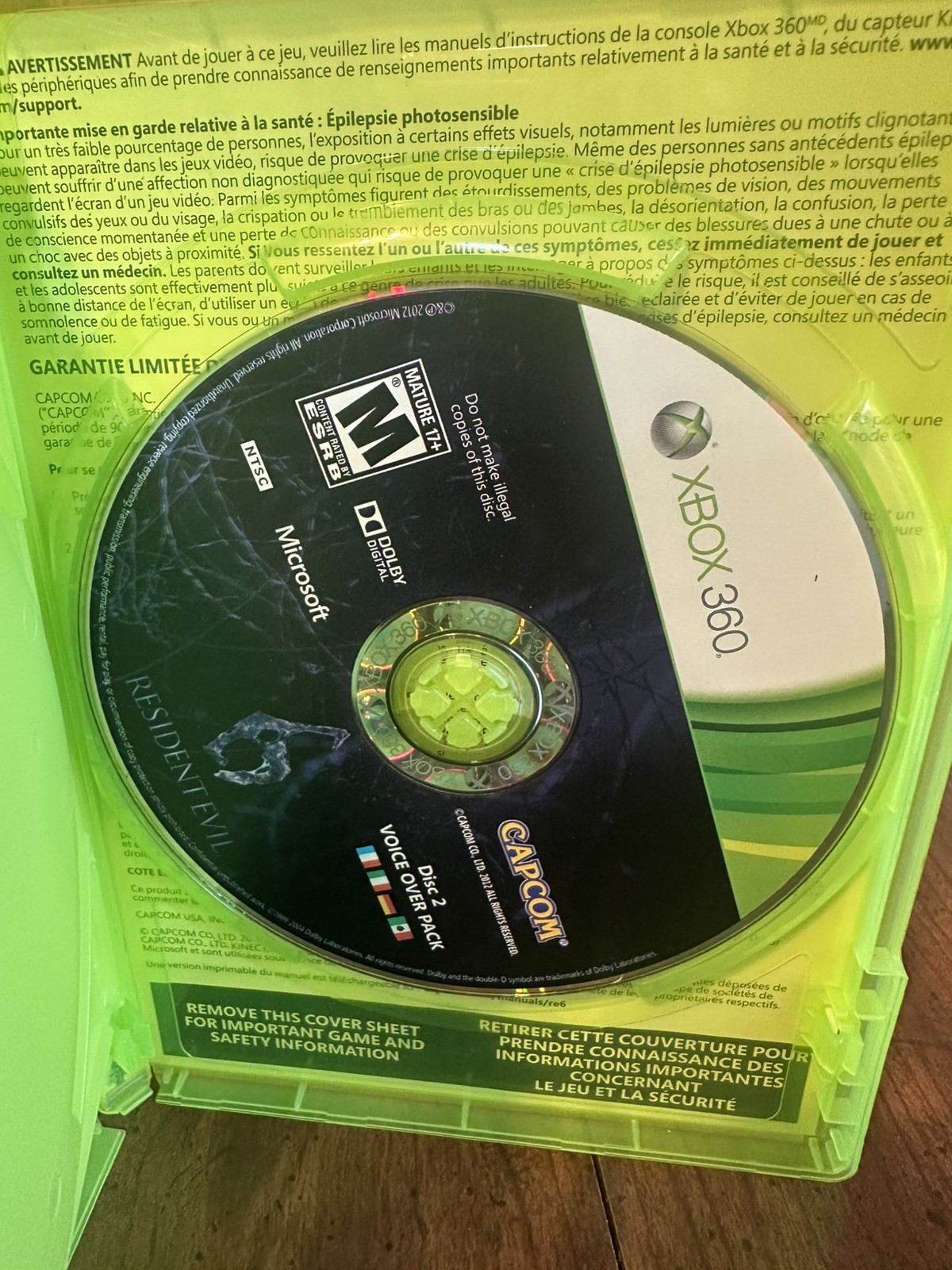 Resident Evil 6 (Microsoft Xbox 360) No manual tested and working free shipping