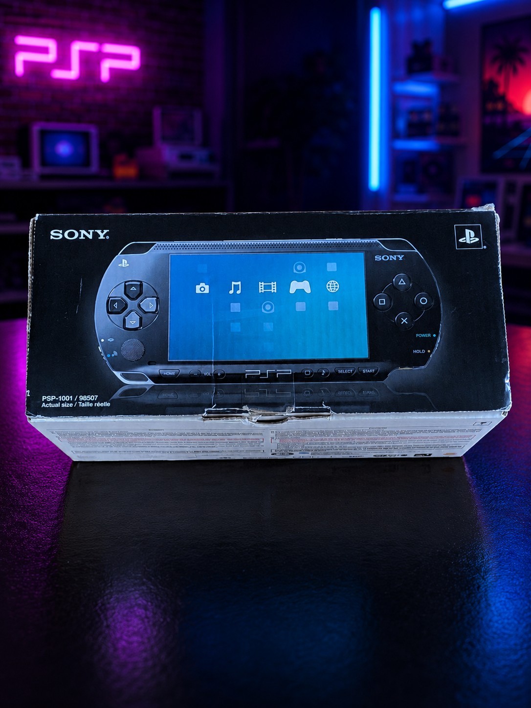 Sony PSP-1000 PlayStation Portable Black CIB 64GB Upgraded Firmware Tested
