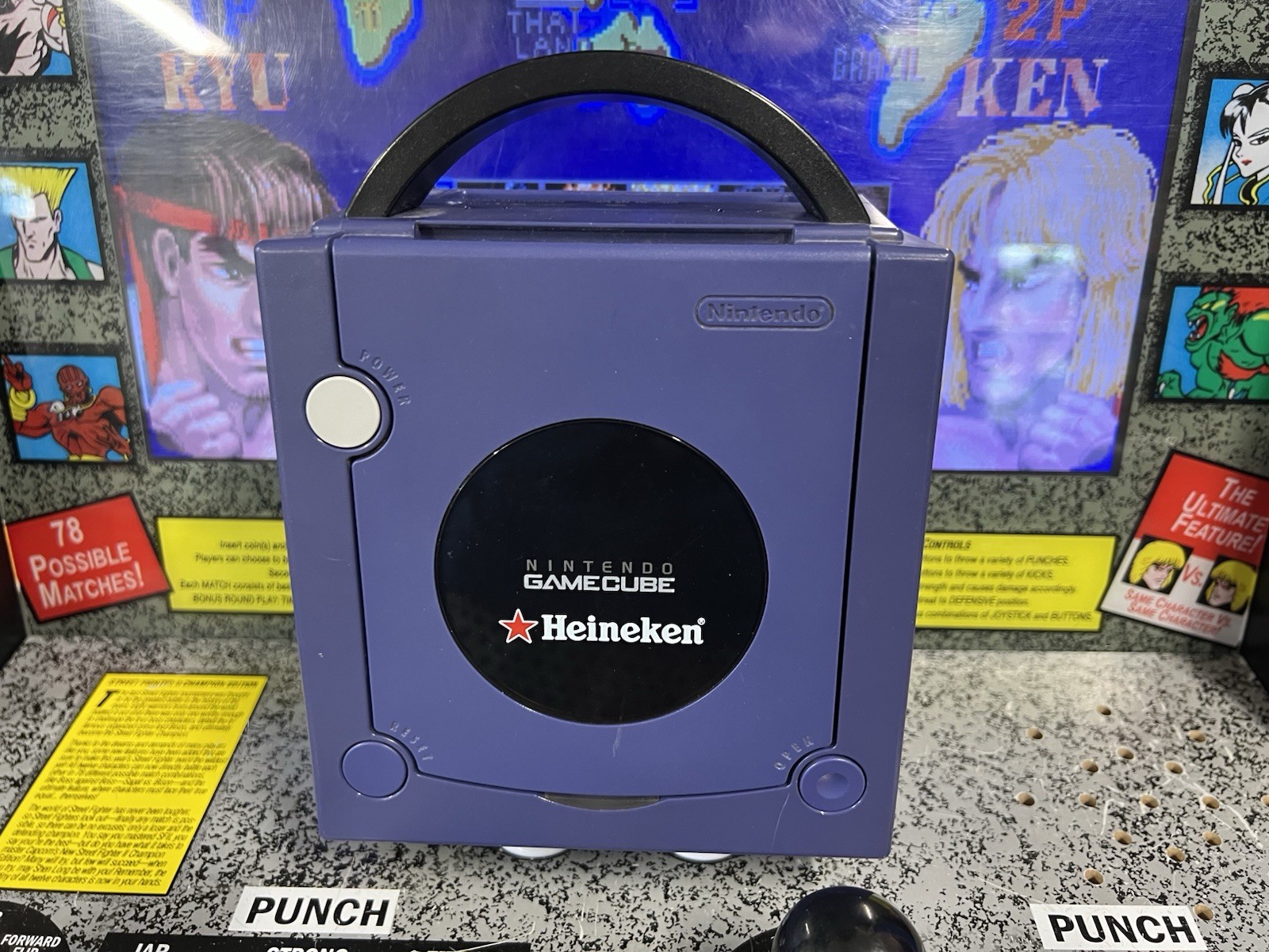 2002 Nintendo Heineken GameCube Indigo Purple Console CIB Limited to 50 Promo