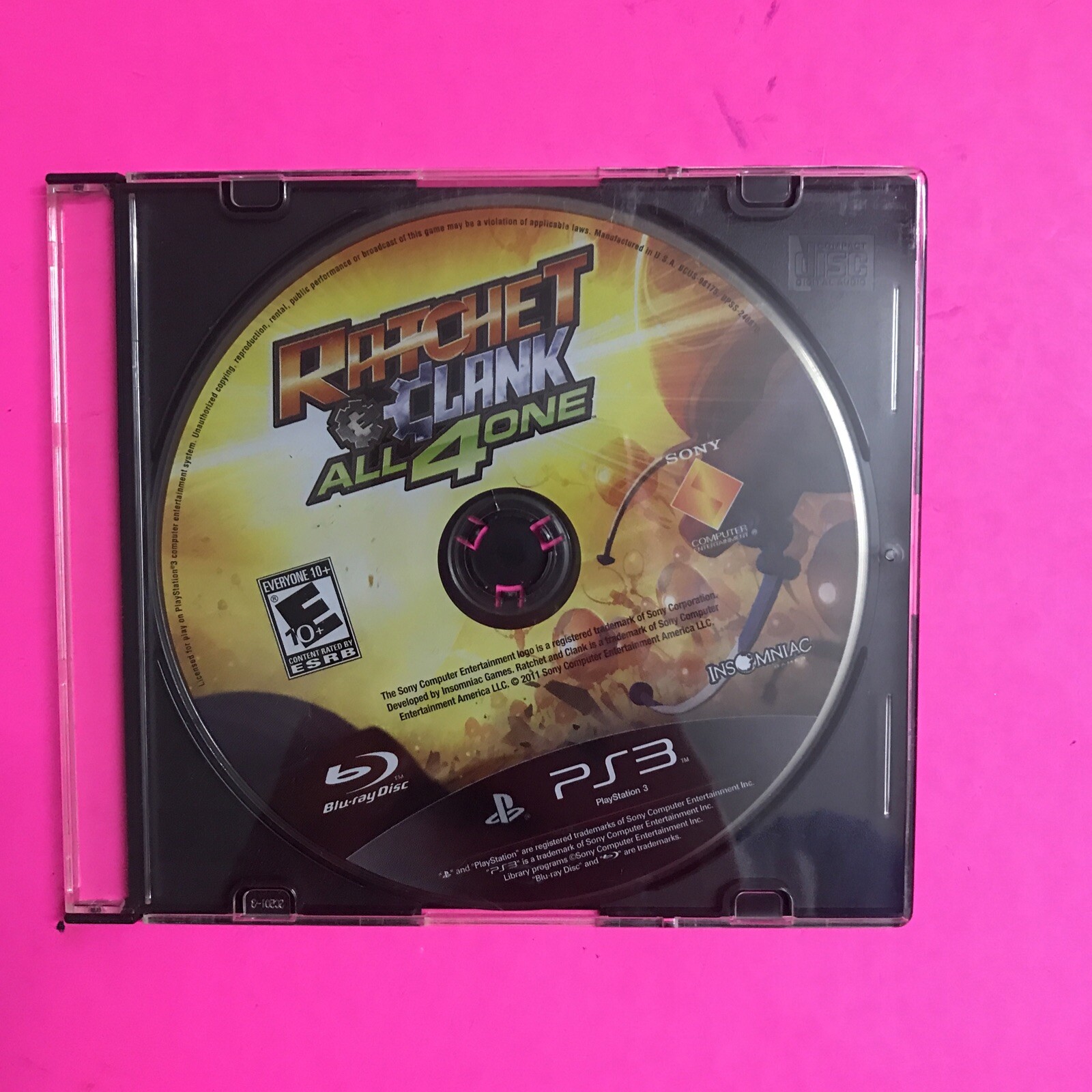 Ratchet & Clank: All 4 One (PlayStation 3, 2011) PS3 Game Disc Only.