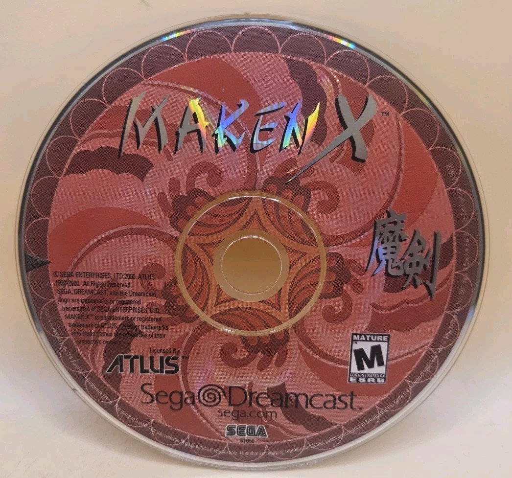 Maken X for Sega Dreamcast Disc Only Tested Clean