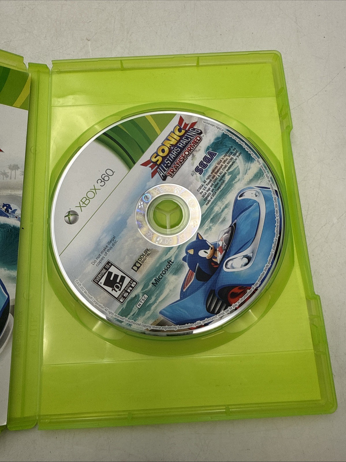 Sonic & All-Stars Racing Transformed Bonus Edition CIB Microsoft Xbox 360 Tested
