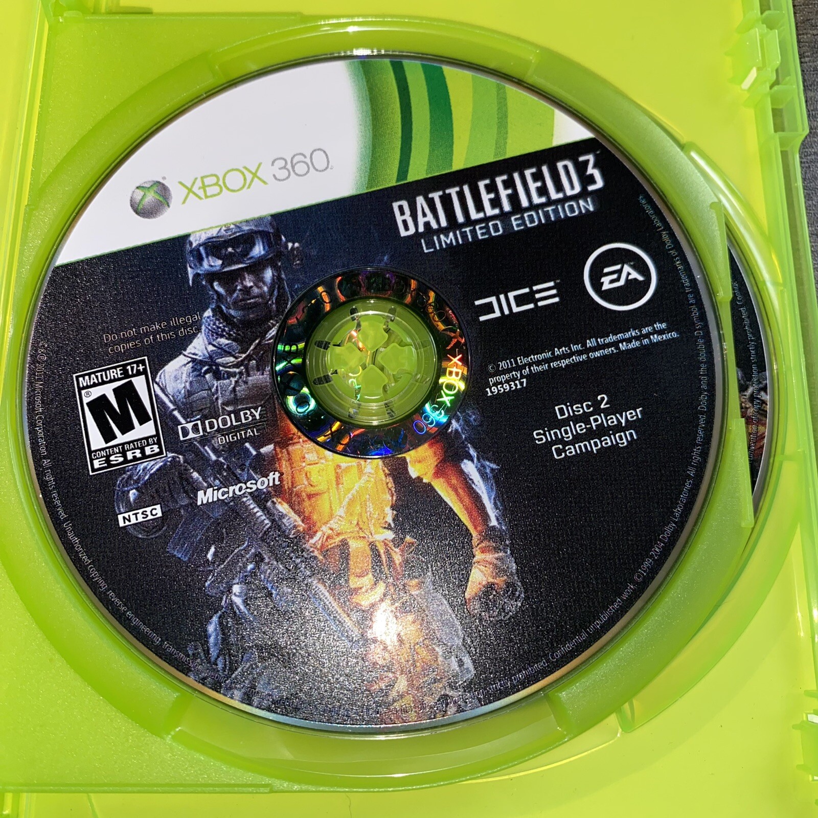 Xbox 360: Battlefield 3 – Limited Edition See notes