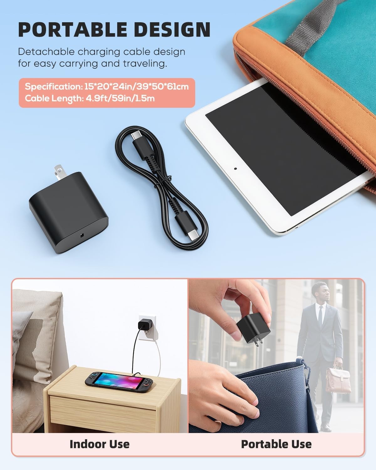 Charger for Nintendo Switch, AGPTEK AC Adapter Compatible with Classics Switch