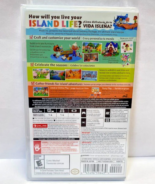 Animal Crossing: New Horizons Switch Brand New Game Special [US 2020 Simulation]