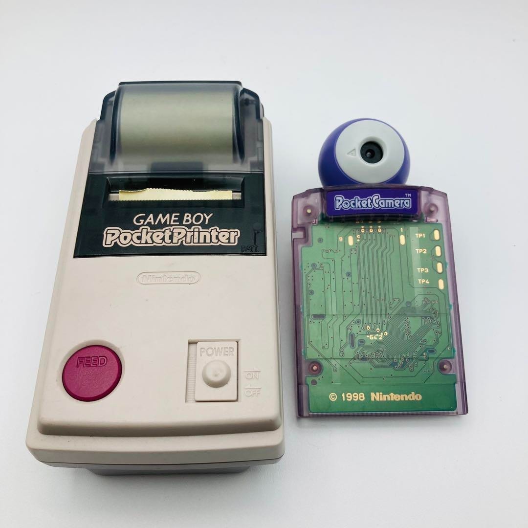 Nintendo GameBoy Pocket Printer Pocket Camera Clear Purple Working Used