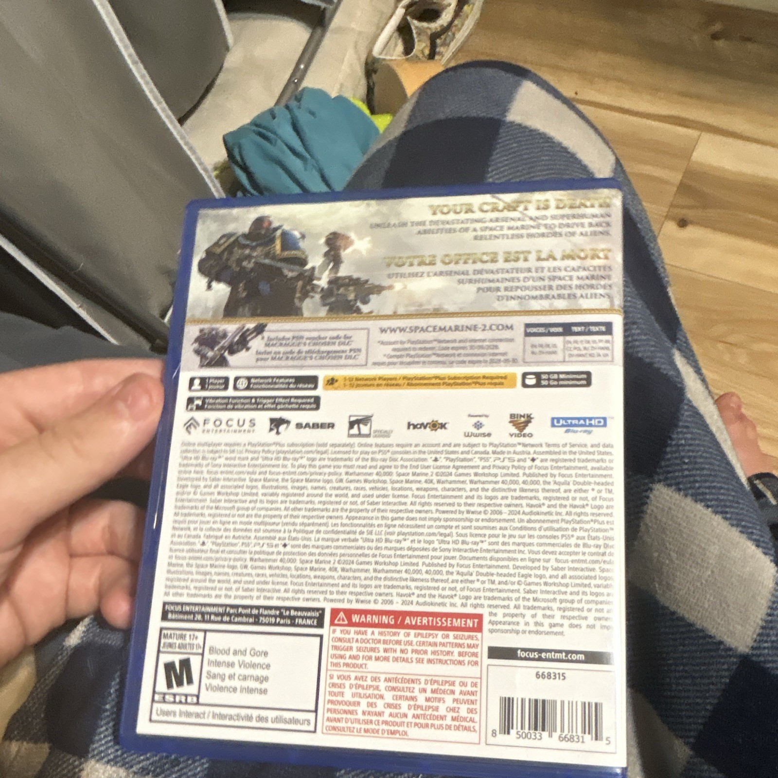 Focus Ent. Warhammer 40,000: Space Marine 2 PS5 2024 M Multiplayer NTSC