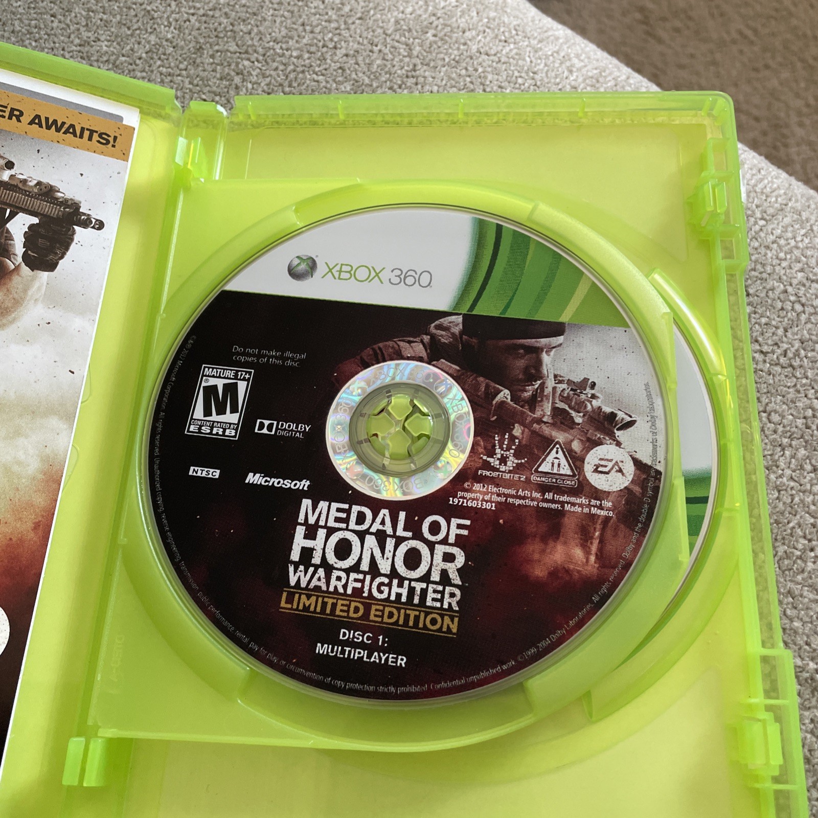 Medal of Honor Warfighter Limited Edition Xbox 360 Complete CIB Tested