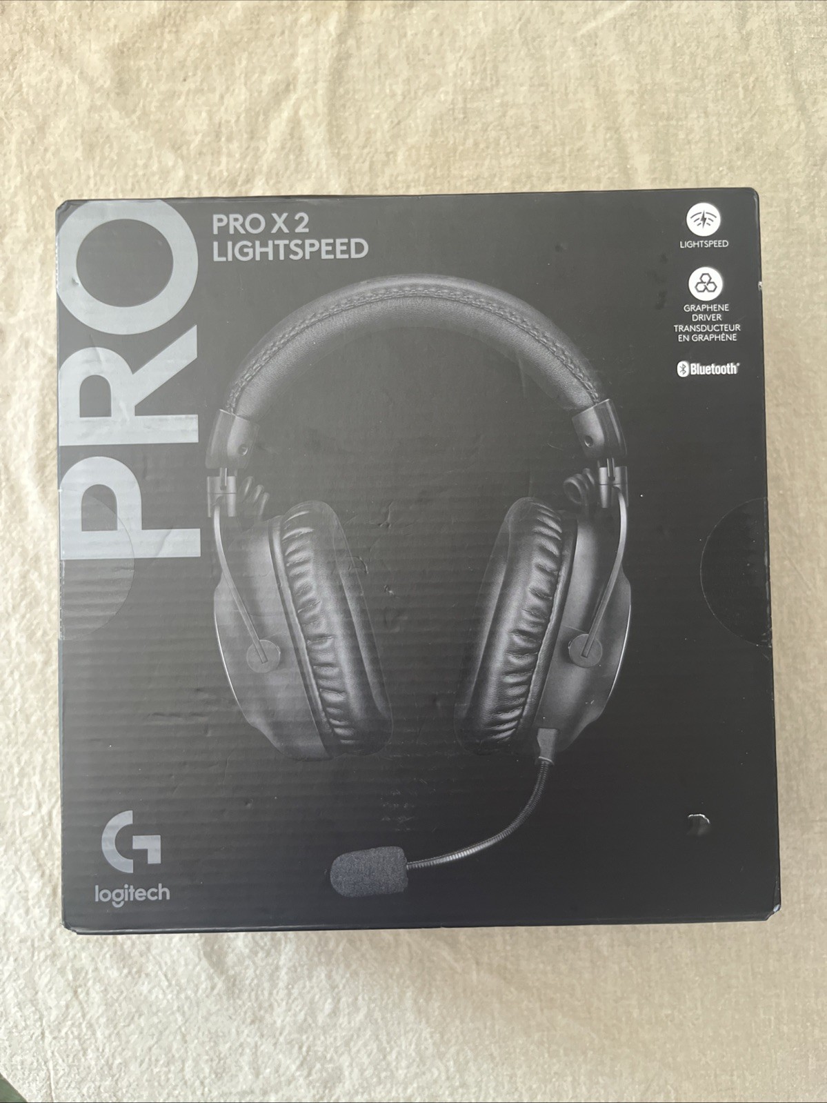Logitech Pro X 2 Lightspeed Ear-Cup Wireless Gaming Headset – Black (981001262)