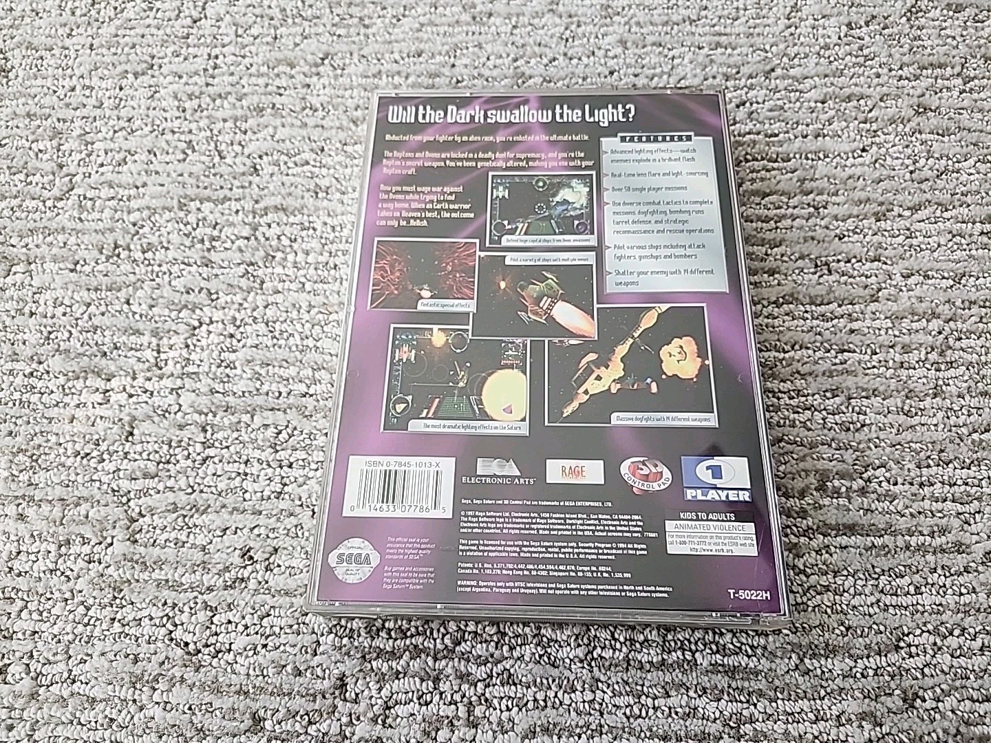 Darklight Conflict for Sega Saturn Complete In Box CIB Great Shape!