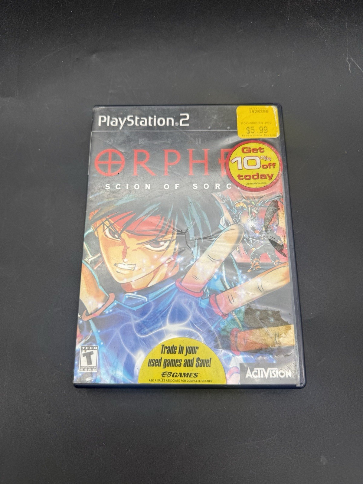 Orphen Scion of Sorcery PlayStation 2 PS2 Video Game Complete CIB RPG Manual Dis