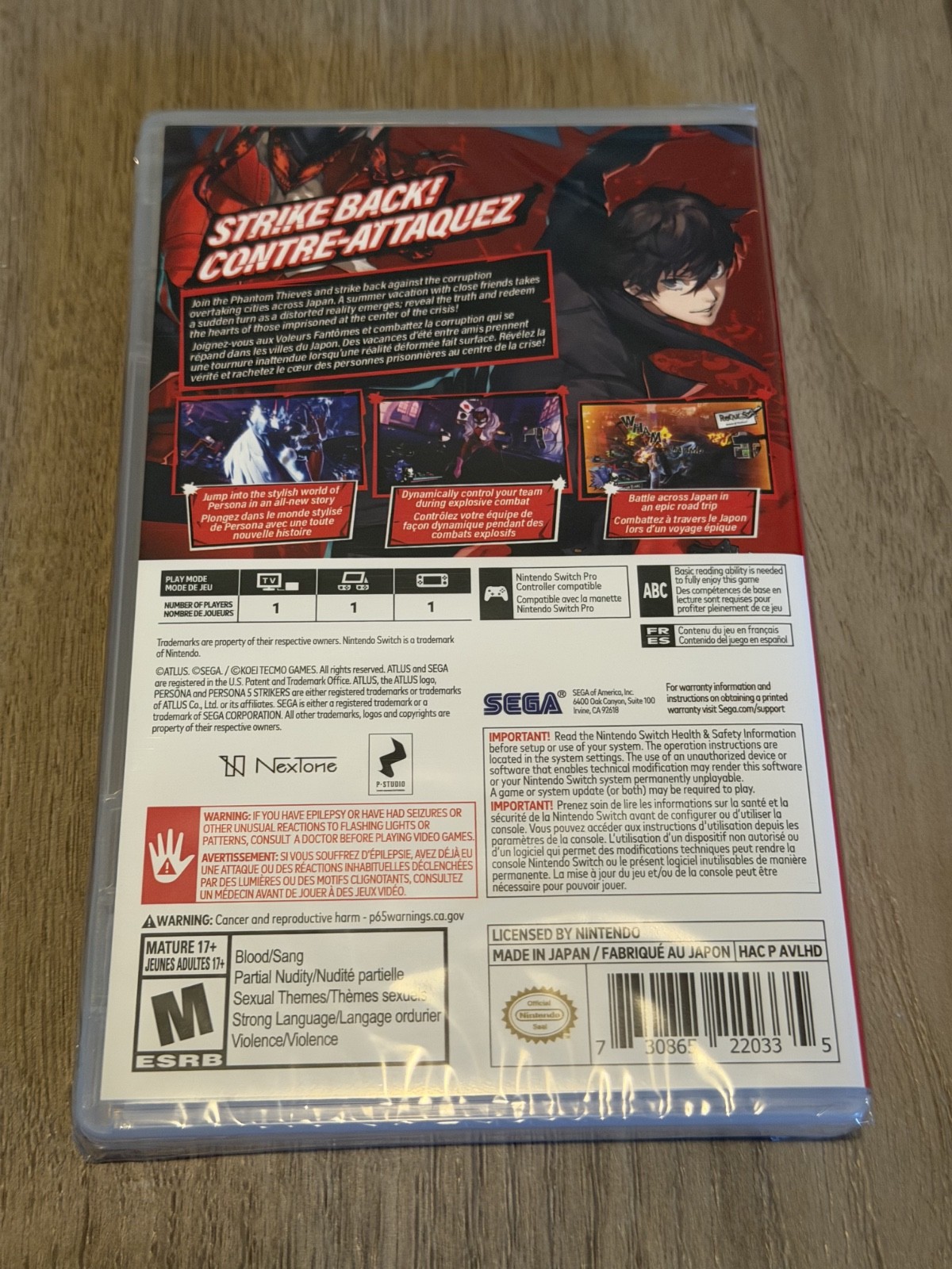New Persona 5 Strikers (Nintendo Switch, 2020)